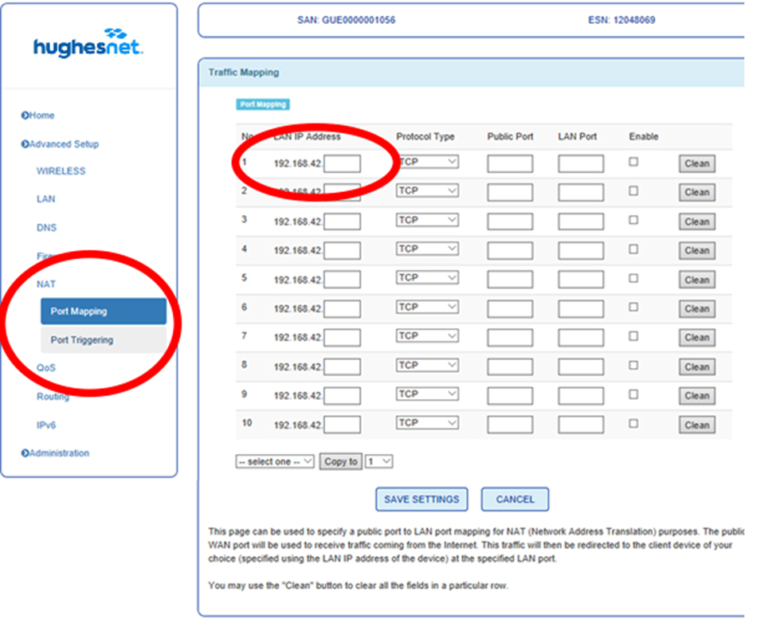 How do i access my hughesnet for business static ip address